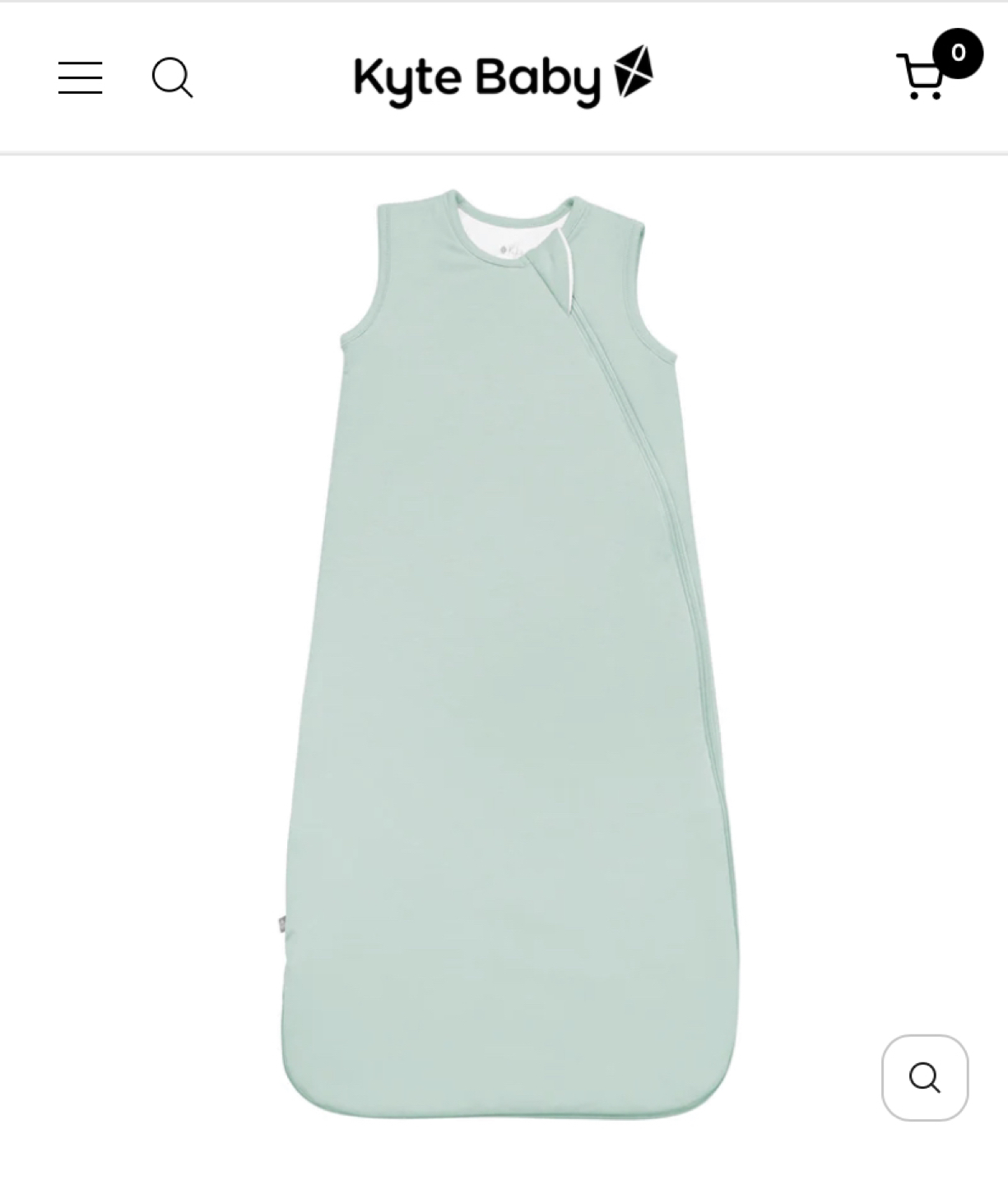 Kyte Baby sleeping bag in color Sage thumbnail