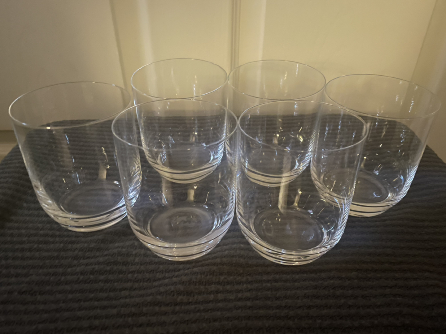 CB2 Pina Double Old-Fashion Clear Glass Cups - 12.5 oz - photo 3