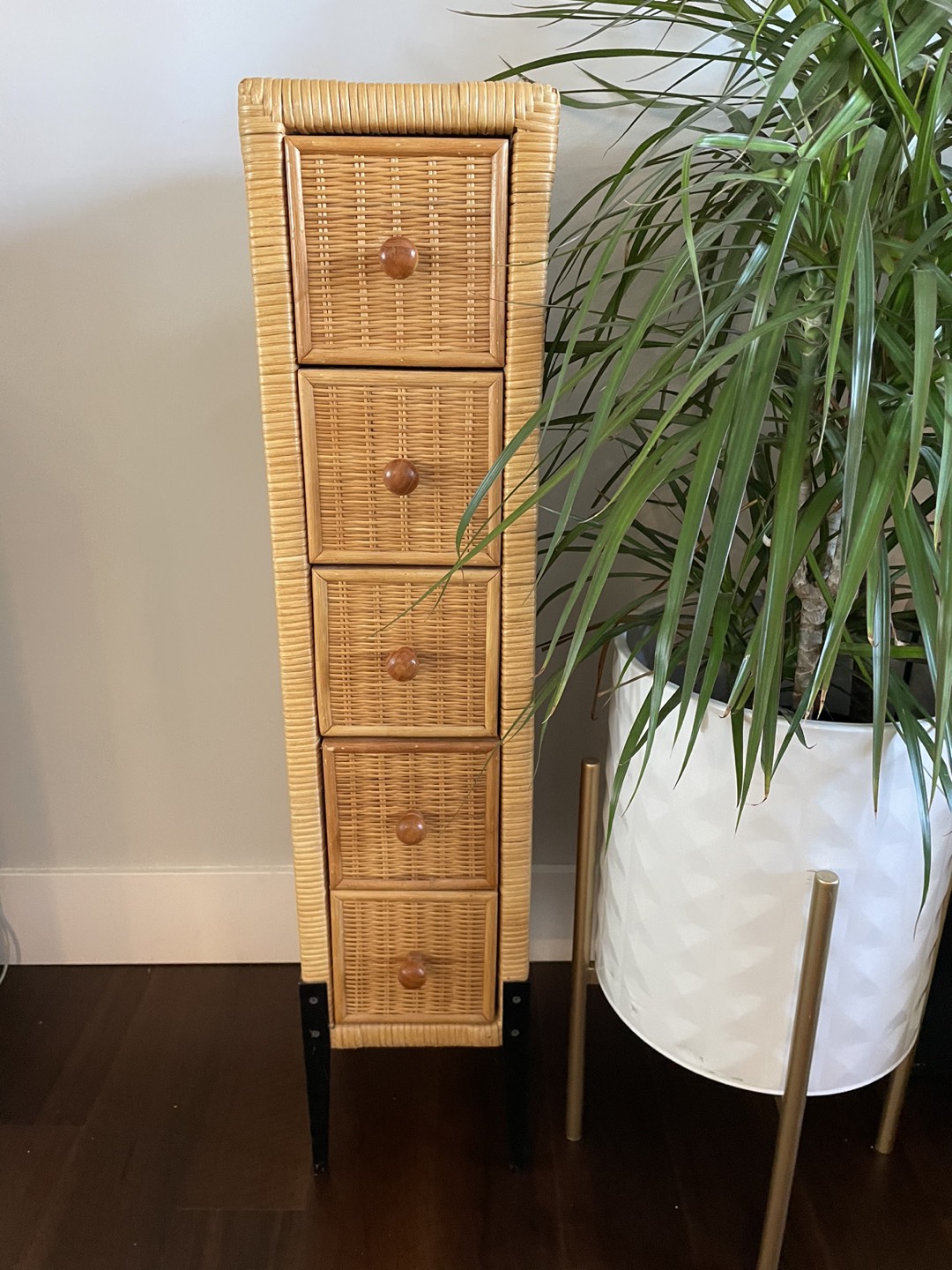 Rattan side cabinet - photo 4