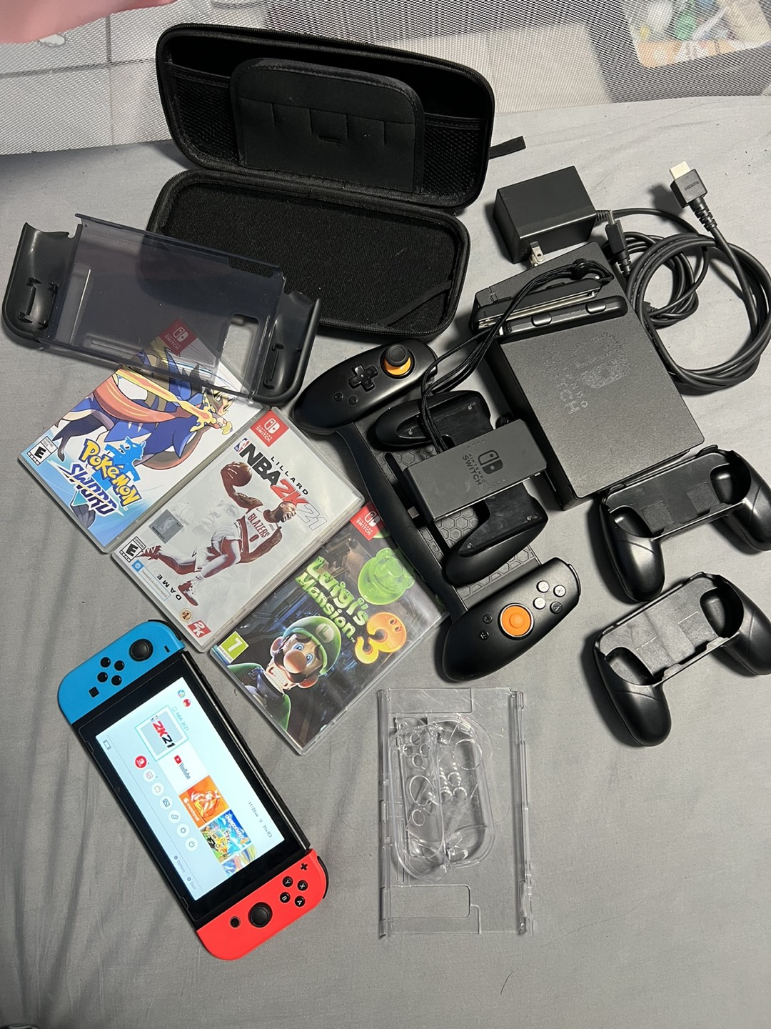 Nintendo Switch v2 + 3 Games + Accessories (No Box)