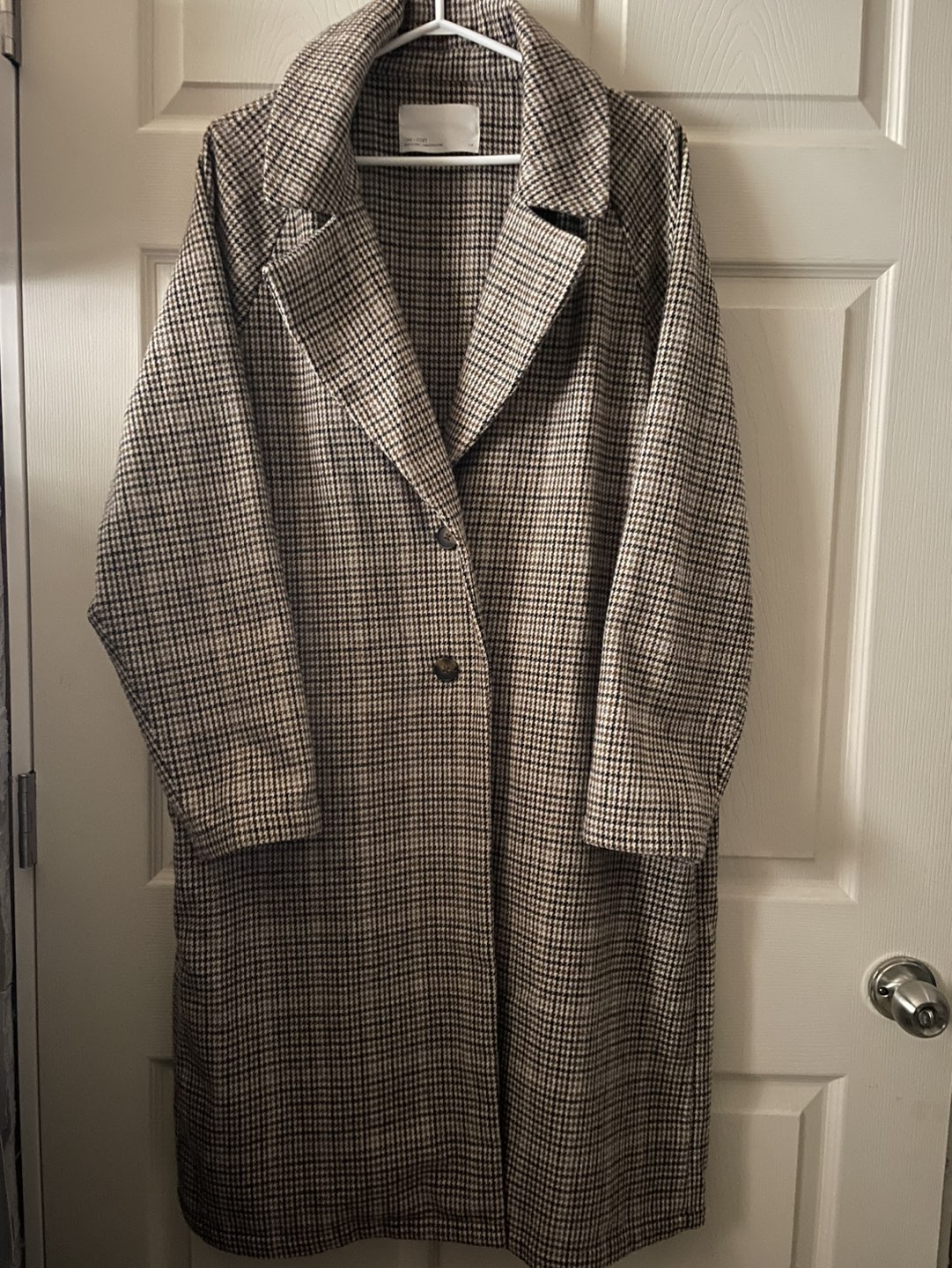 OAK + FORT Houndstooth Coat - Gingerbread - Size L - photo 4