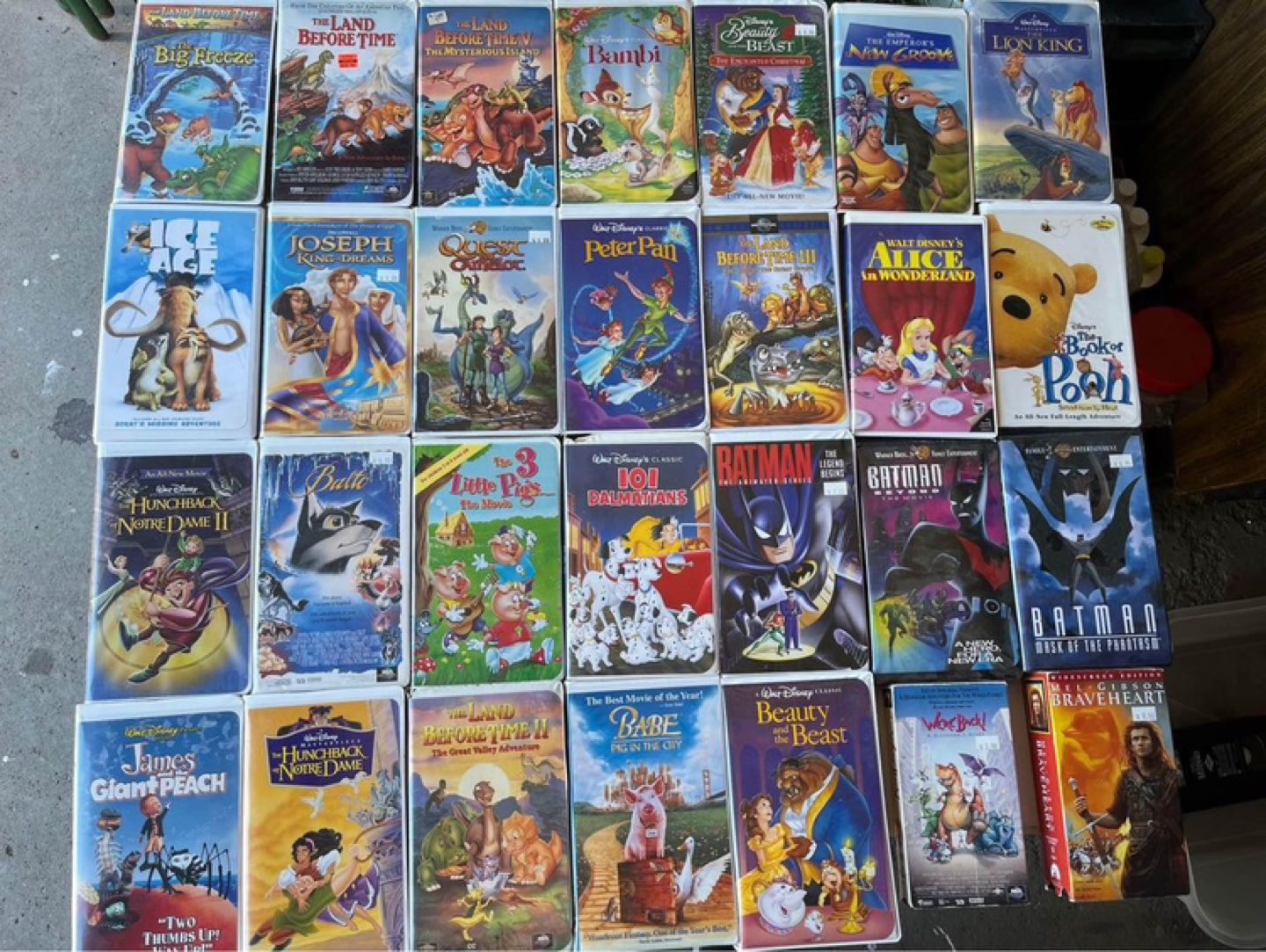 VHS tapes / movies