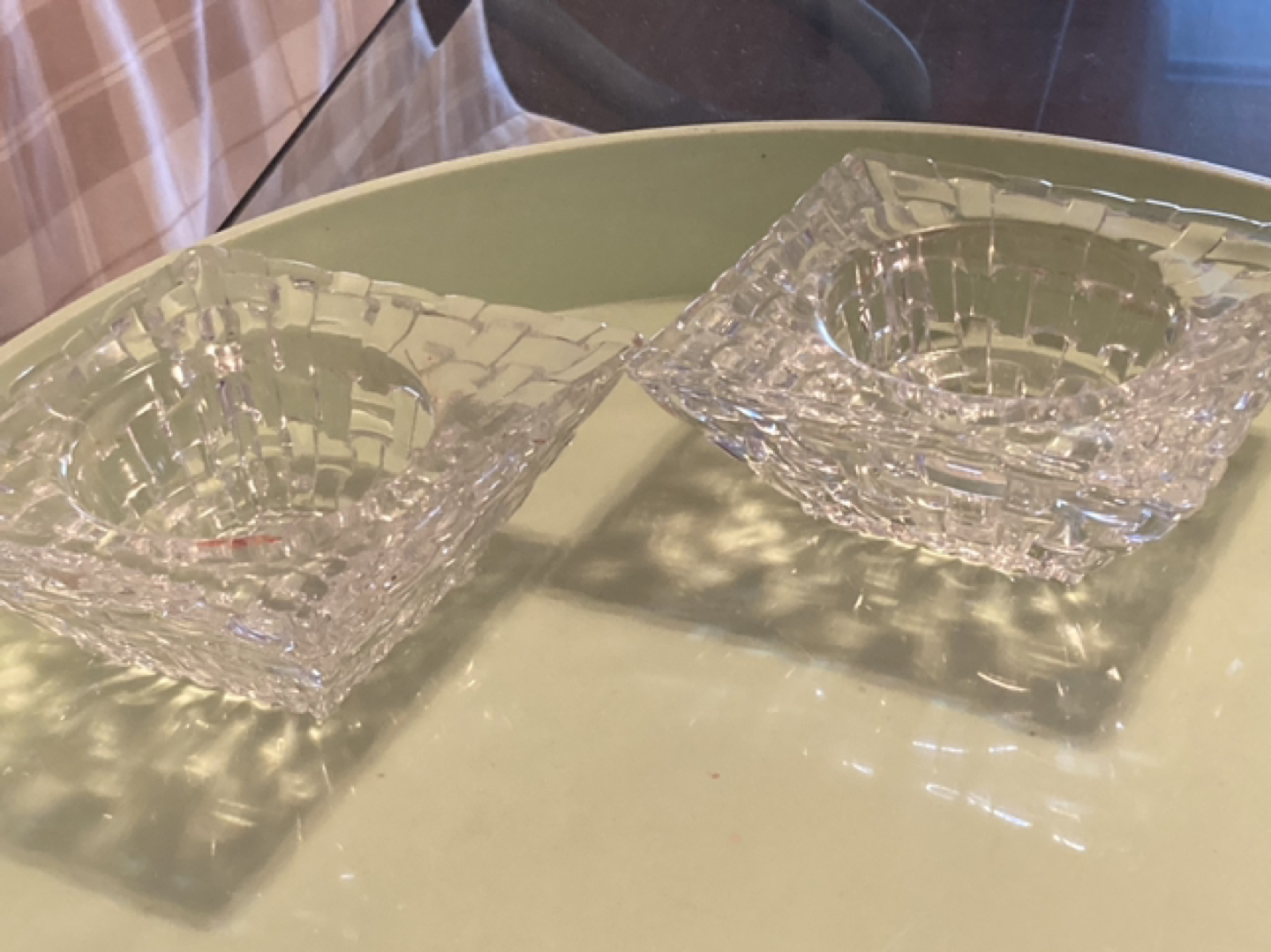 ✨2 Nachtman crystal glass candle holders image indicator(3)