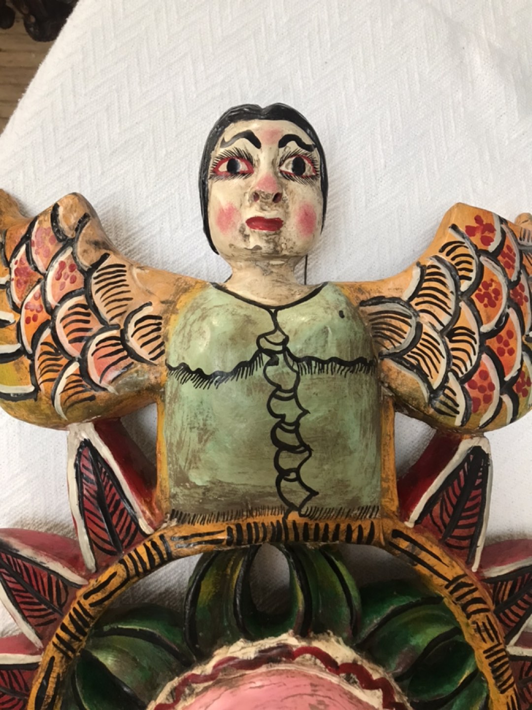 The Angle and the Sun - Hand-carved from One Piece of Wood image indicator(3)