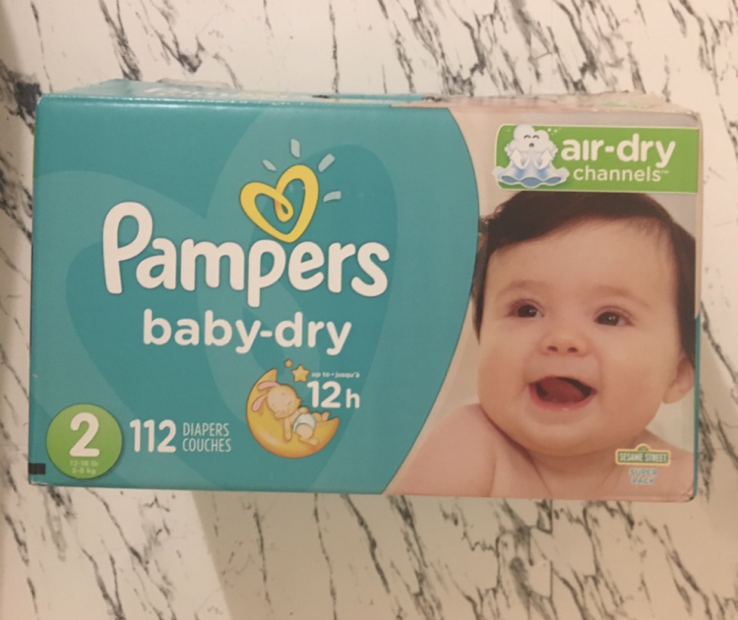 Pampers Baby-Dry Disposable Diapers - 112 Diapers thumbnail