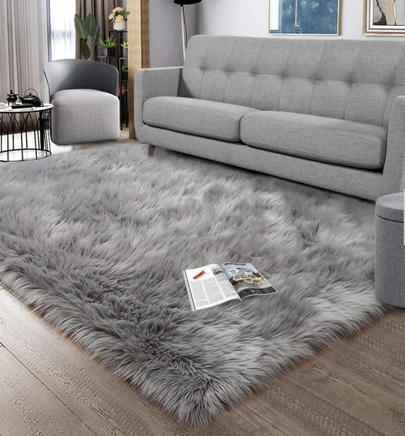 Brand New Faux Fur Rug (w/tags 🏷)