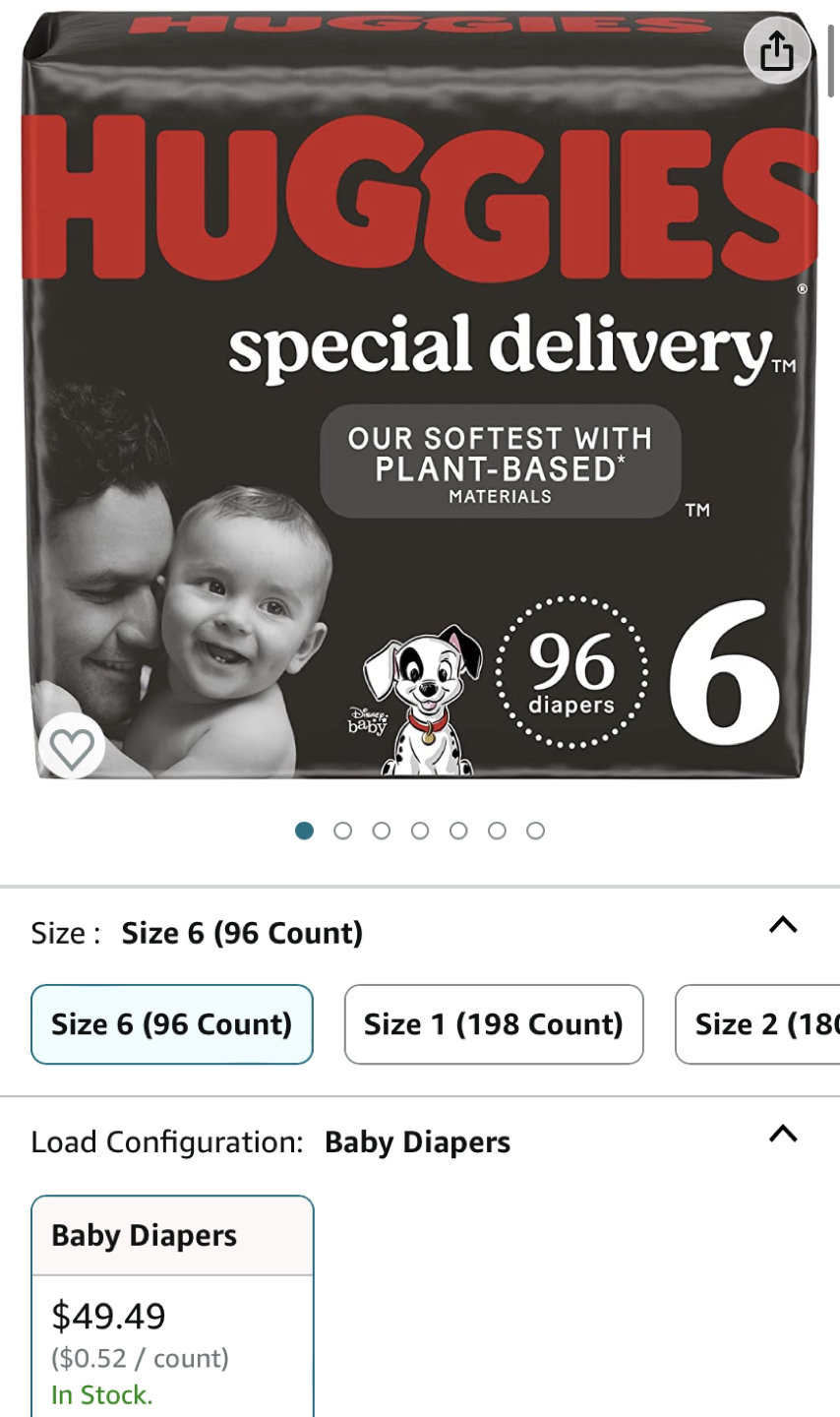 Huggies size 6