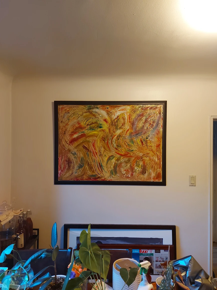 Large original painting of a dancer
