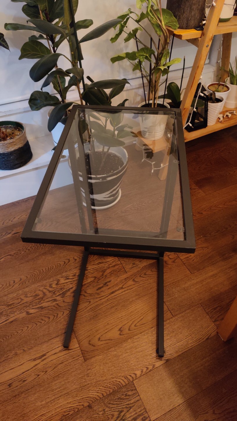 Glass side table - photo 2