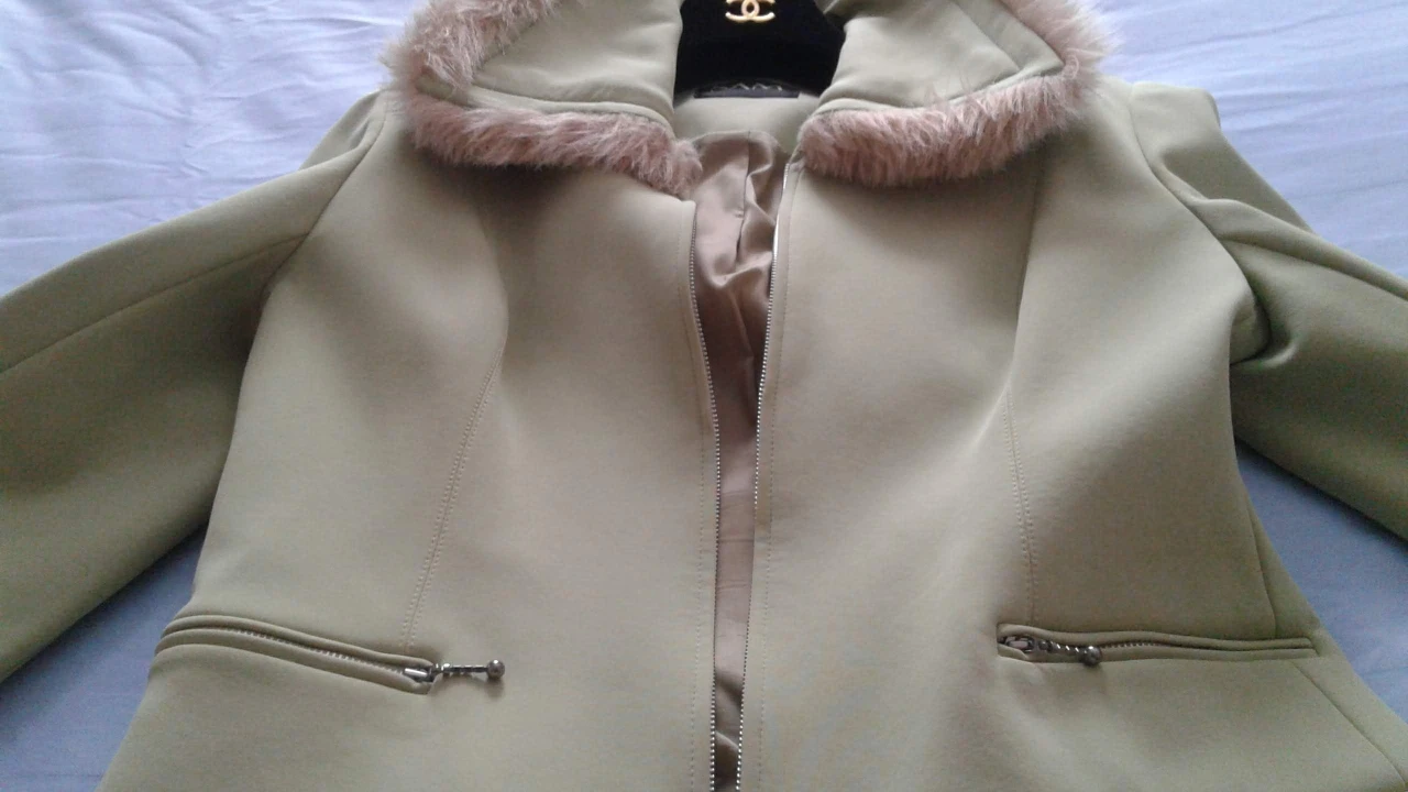 Pistachio Green Zippered Jacket UK image indicator(2)