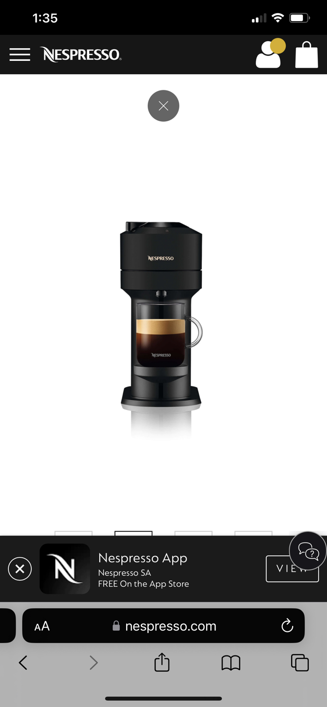 Nespresso vertuo coffee machine like new