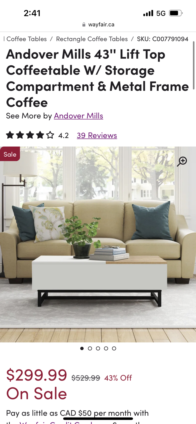 Coffee table - BRAND NEW IN BOX UNOPENED - photo 5