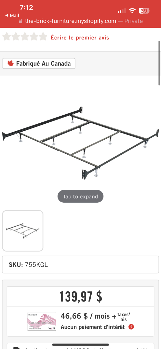 King bedframe - photo 4