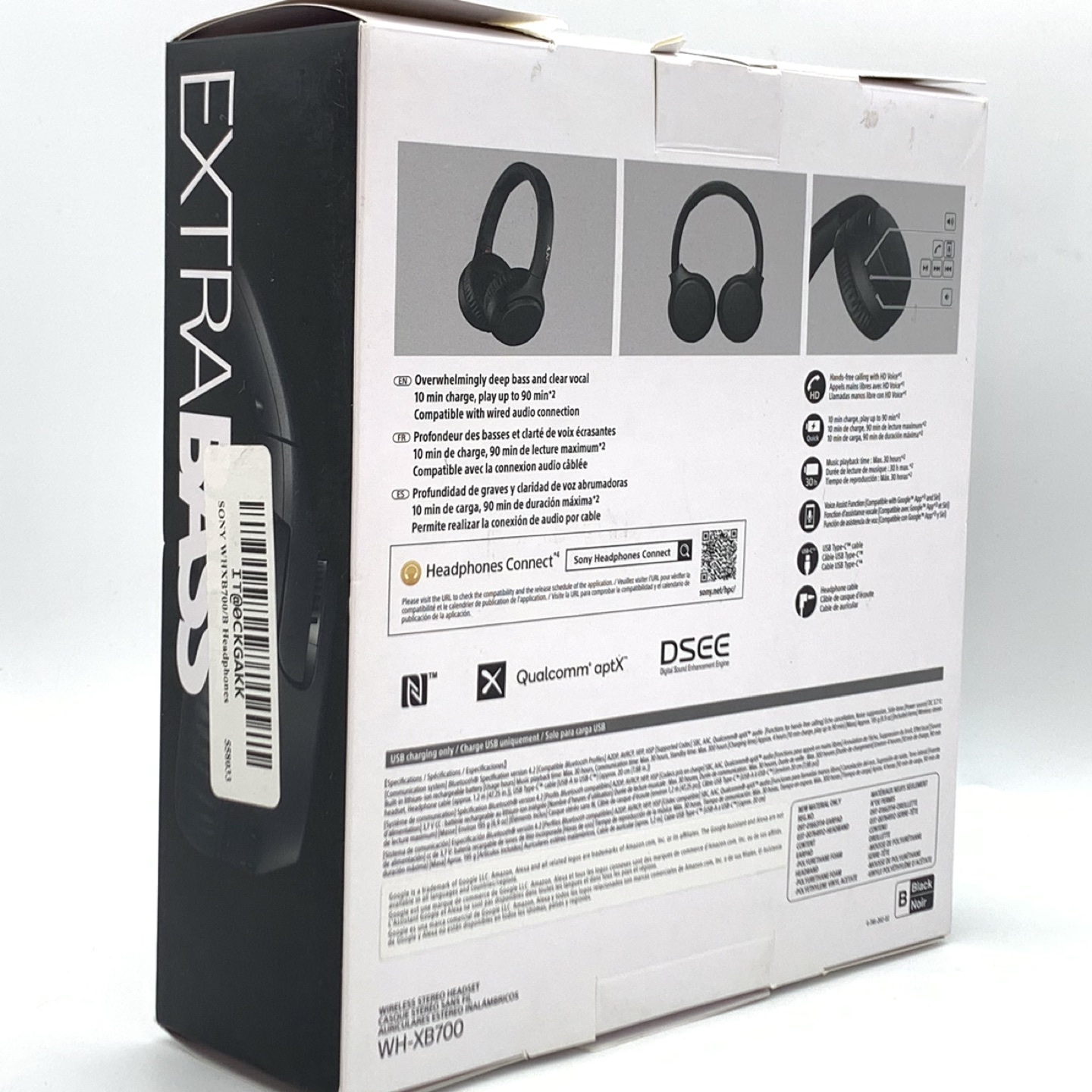 Sony Wireless Stereo Extra Bass Headset WH-XB700 - photo 2