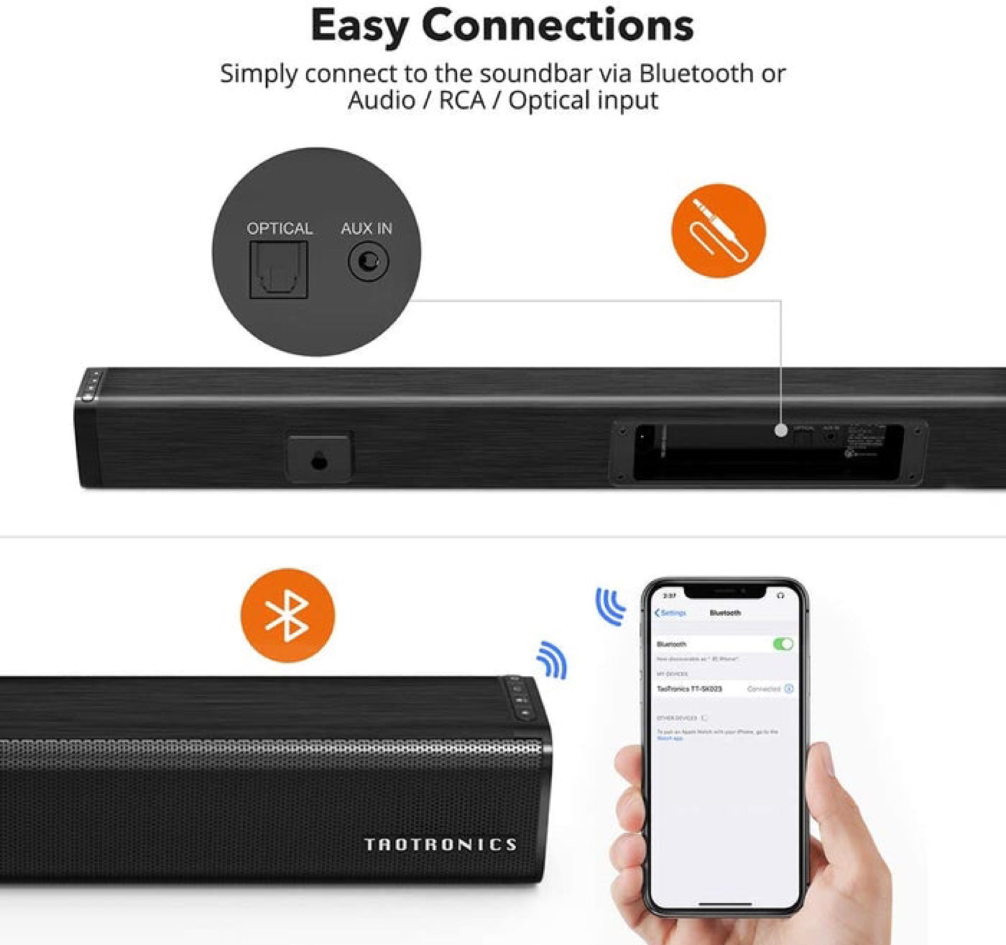 Wireless TV Sound Bar - photo 3