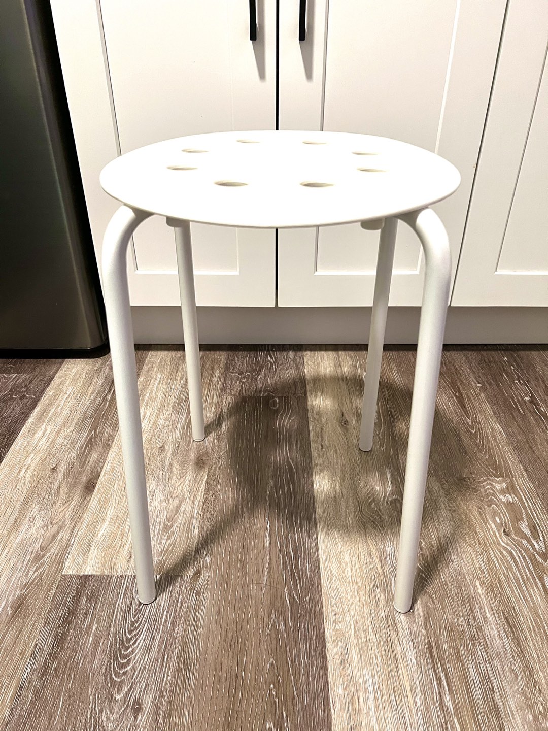 IKEA MARIUS Stool seat chair, white, 17 3/4 " (45 cm)