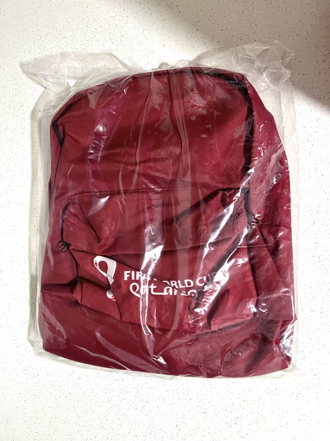 FIFA 2022 Qatar World Cup Burgundy Backpack - NEW - photo 2