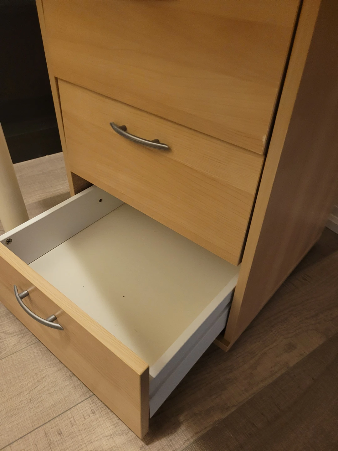 wood night table / 3 drawer organzier - photo 3