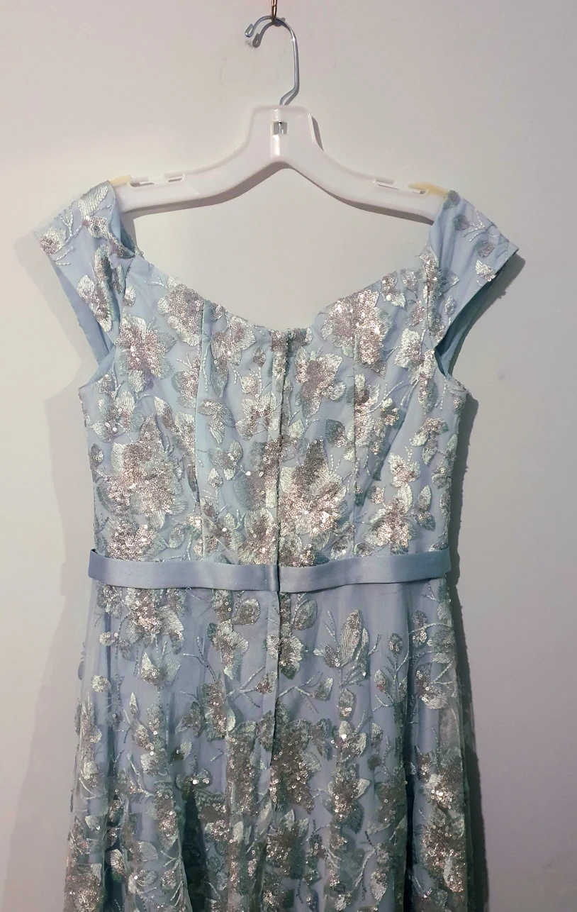 blue prom dress (david bridal) - photo 3