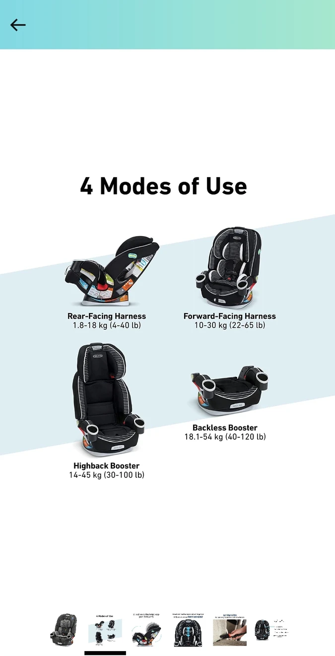 Graco All In One Car Seat, 4Ever 4-in-1 Car Seat, Convertible - photo 2