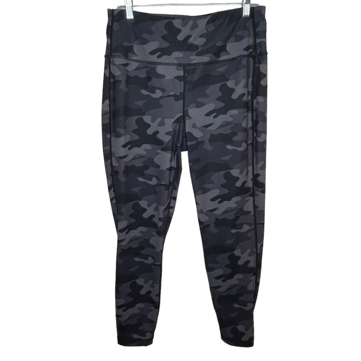 Lole XL Camo Leggings Grey Black Athleisure Yoga Pants thumbnail