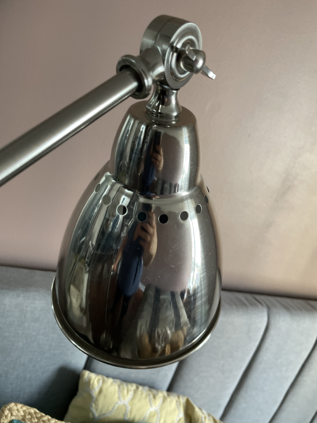 IKEA barometer  floor lamp steel color - photo 2
