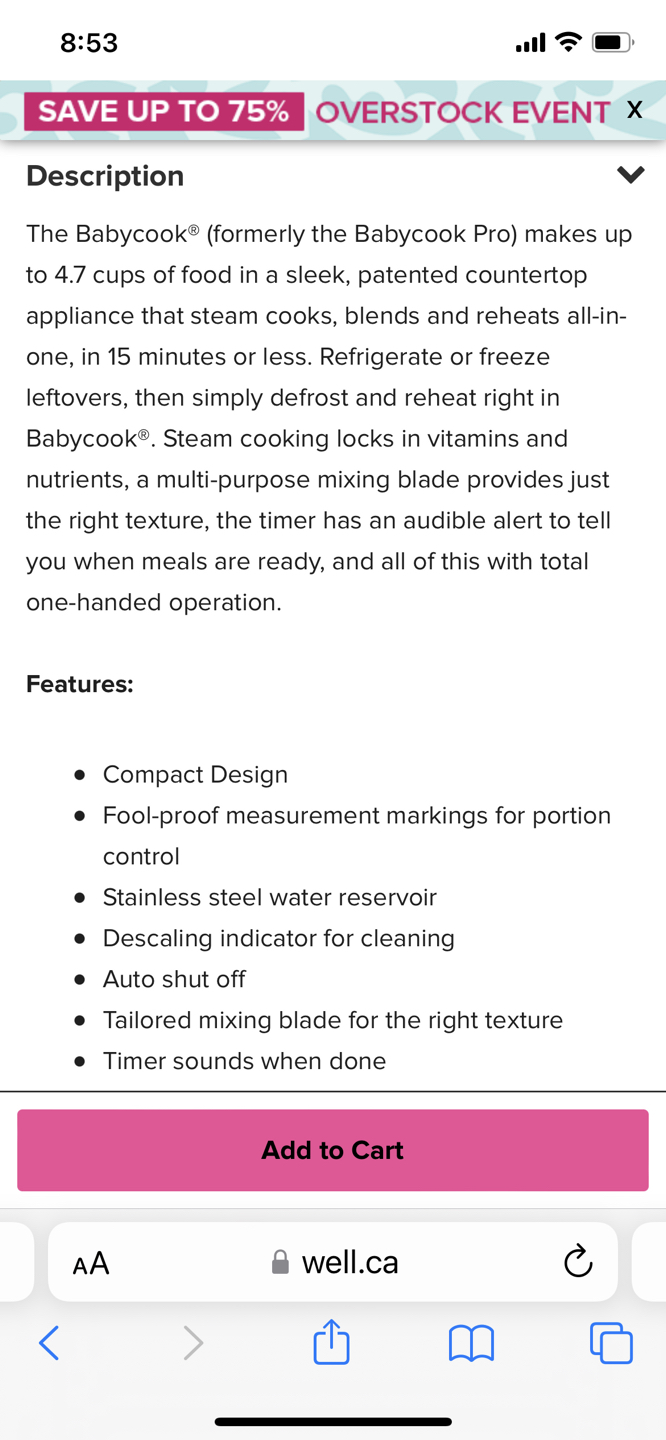 Baby food maker image indicator(2)