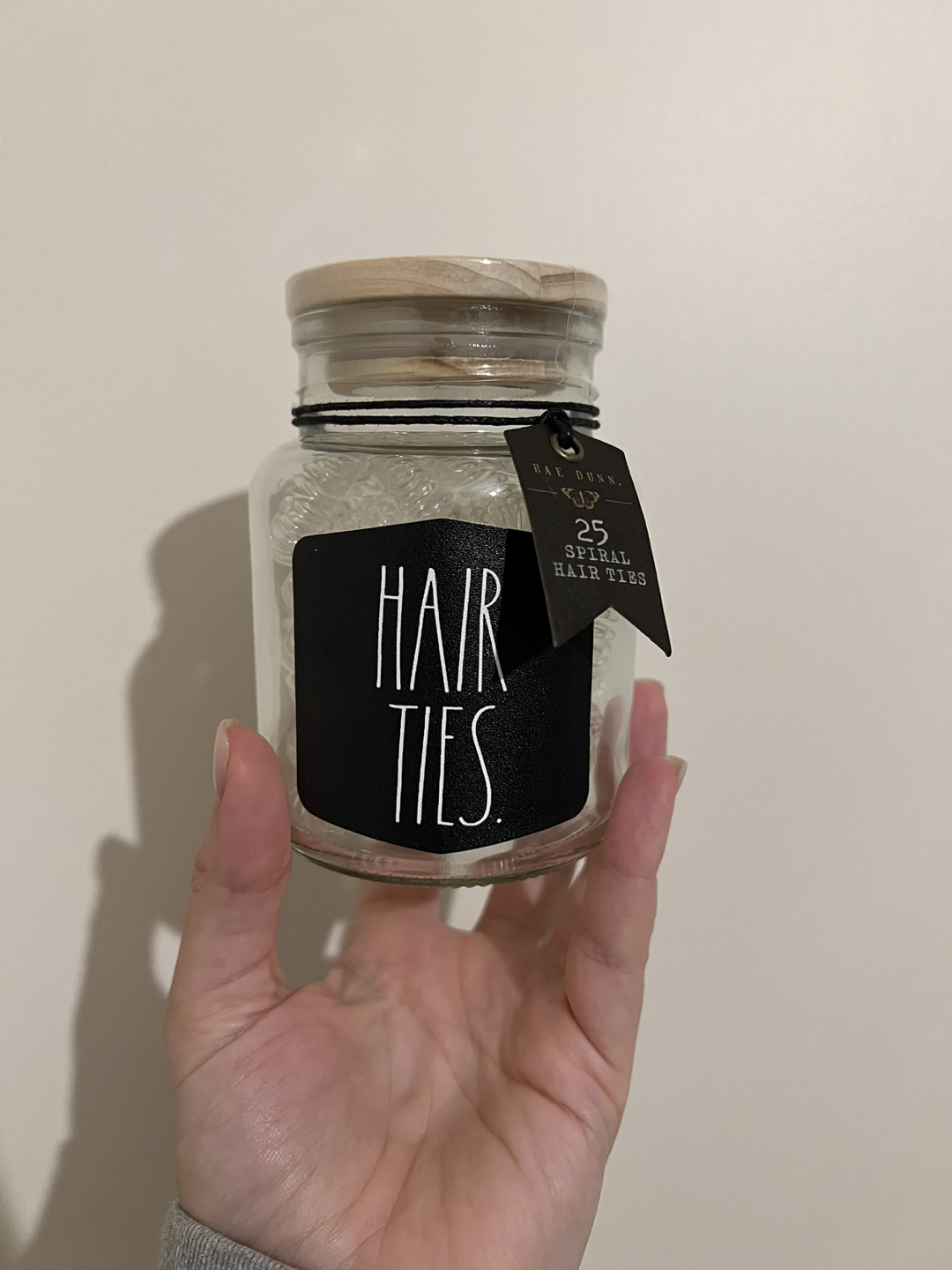 Rae Dunn Hair Ties and Jar