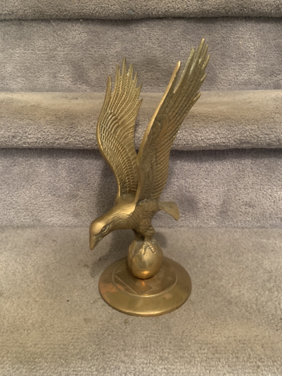 11” Tall Decorative Brass Eagle thumbnail