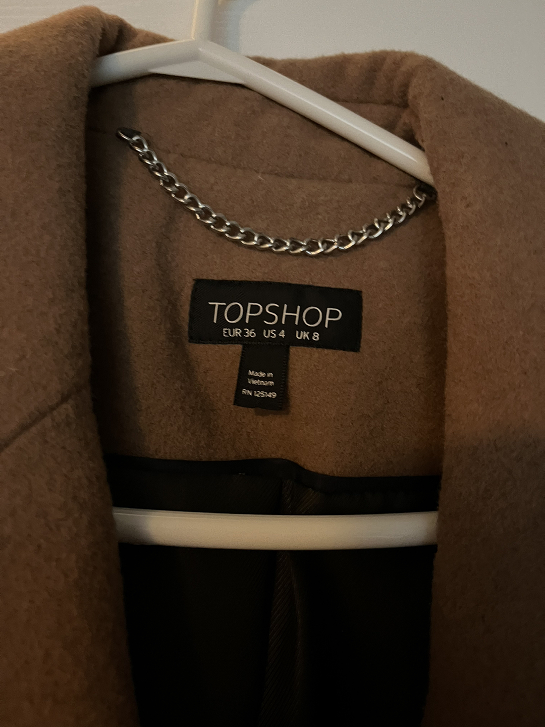 Topshop Women’s Brown Pea Coat - photo 3