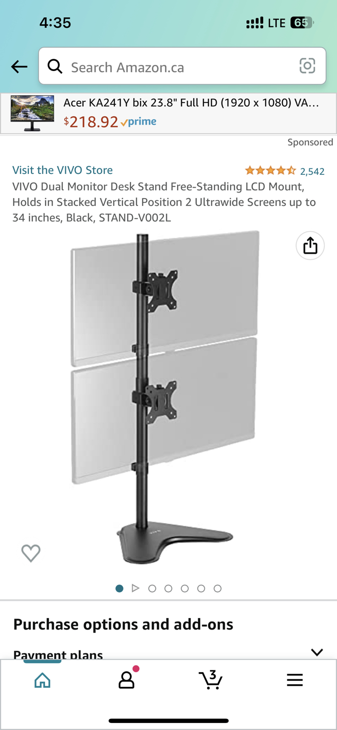 Dual Monitor Desk Stand - photo 5