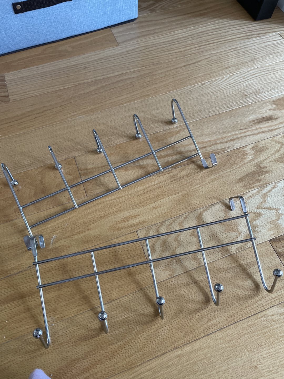 Super sturdy stainless steel hooks on door thumbnail