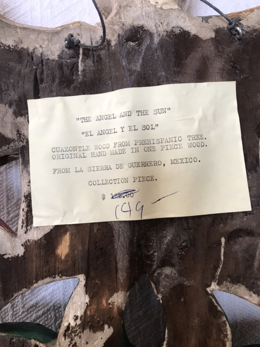 The Angle and the Sun - Hand-carved from One Piece of Wood image indicator(4)