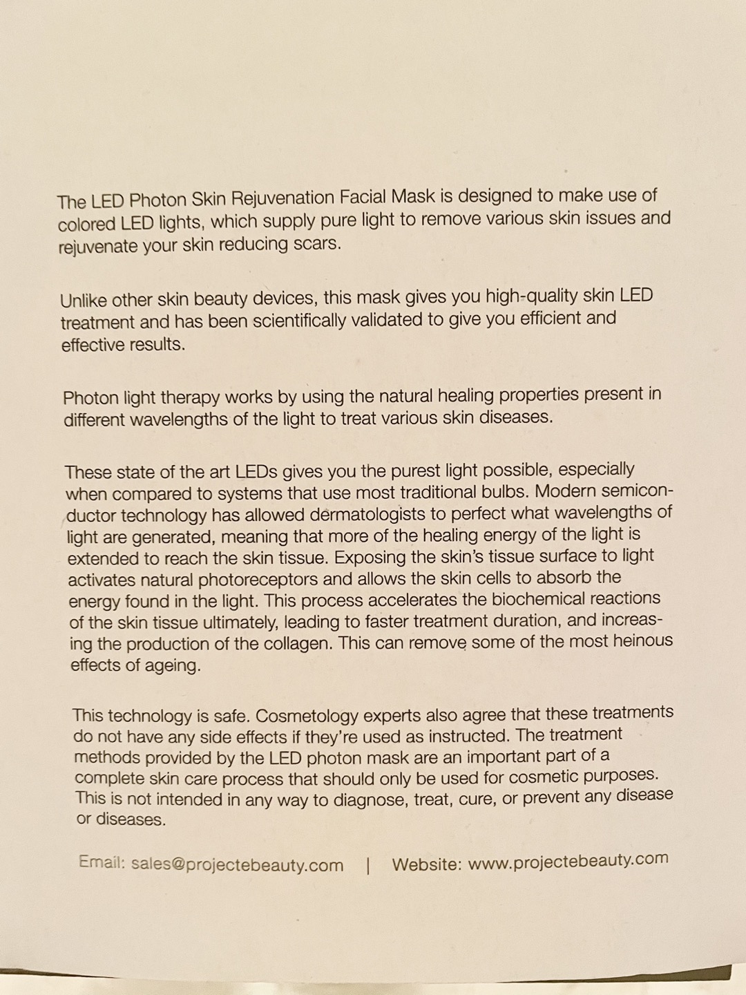 Photon Skin Rejuvenating LED mask - photo 3