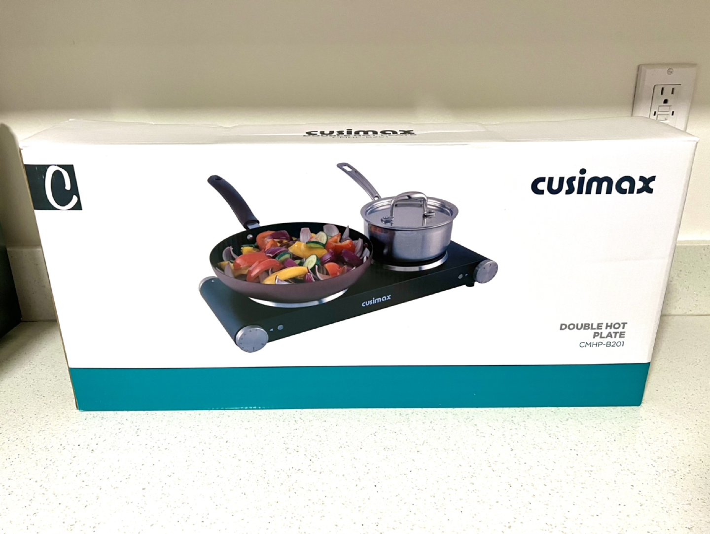 Cusimax 1800W Cast Iron Double Burner Cooktop Stovetop Cooker