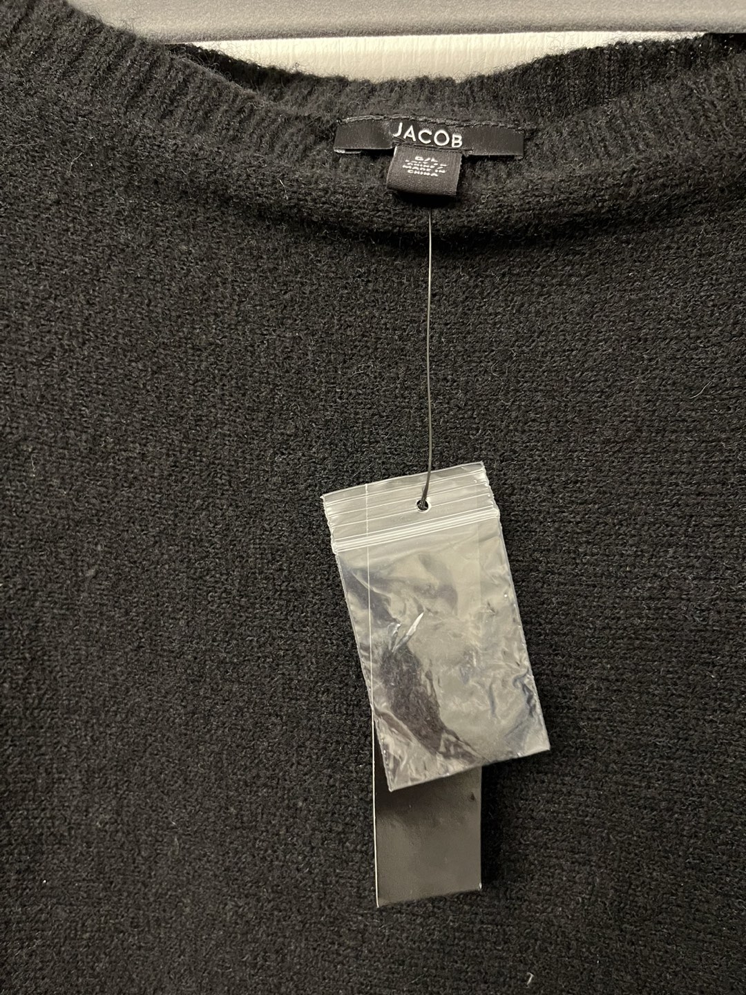 NEW Jacob Black Crop Dolma Sleeve Sweater image indicator(3)