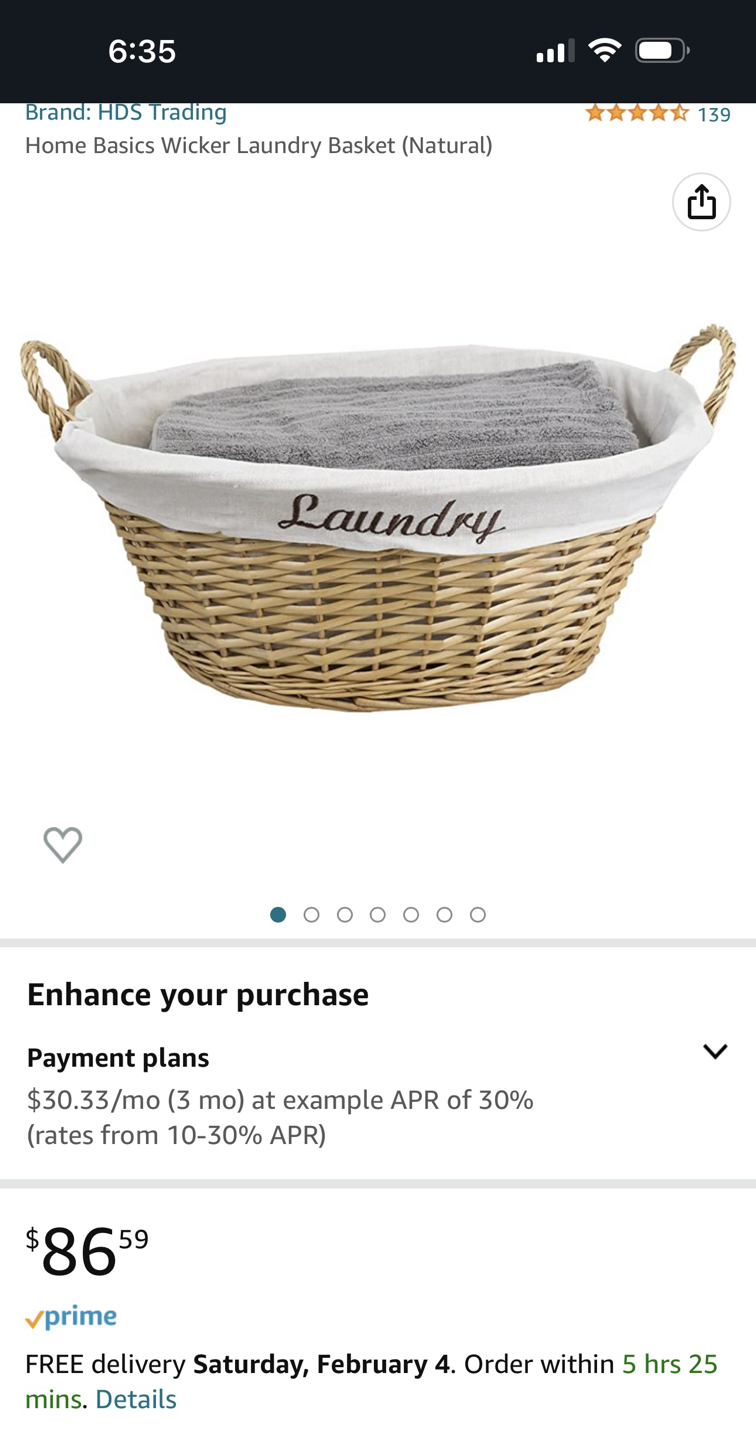 Wicker Laundry Basket image indicator(5)