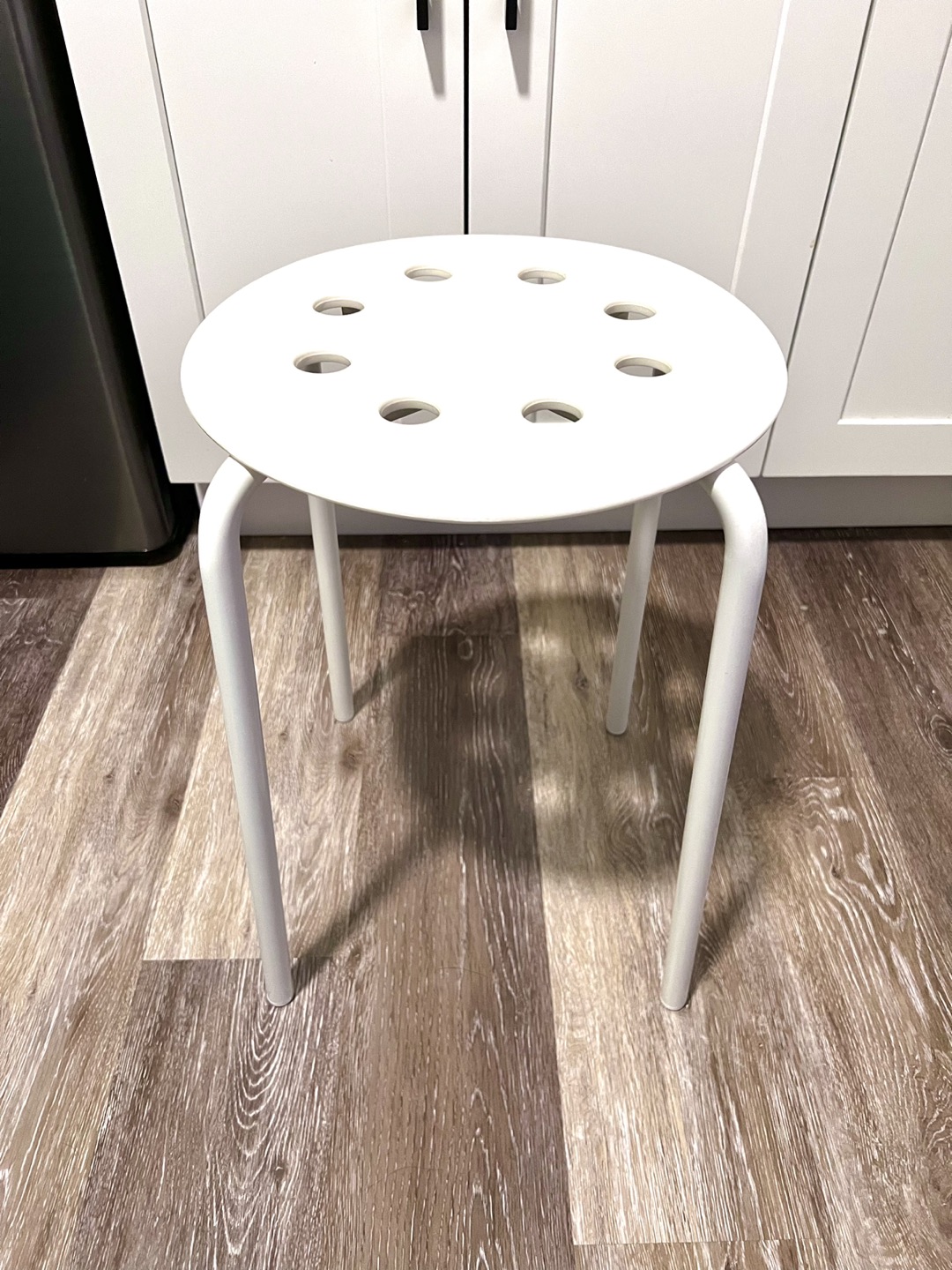 IKEA MARIUS Stool seat chair, white, 17 3/4 " (45 cm) - photo 2