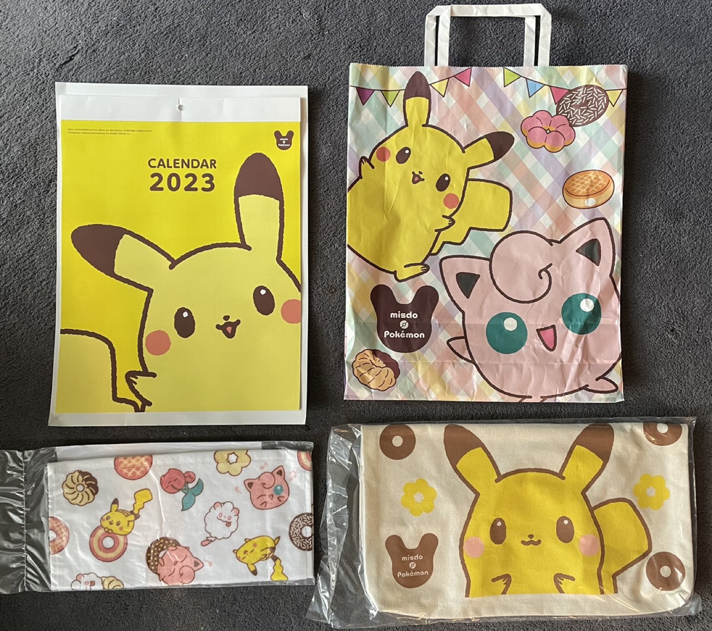 Pokemon x Mister Donuts '23 calendar, tote bag & mini towel - photo 3