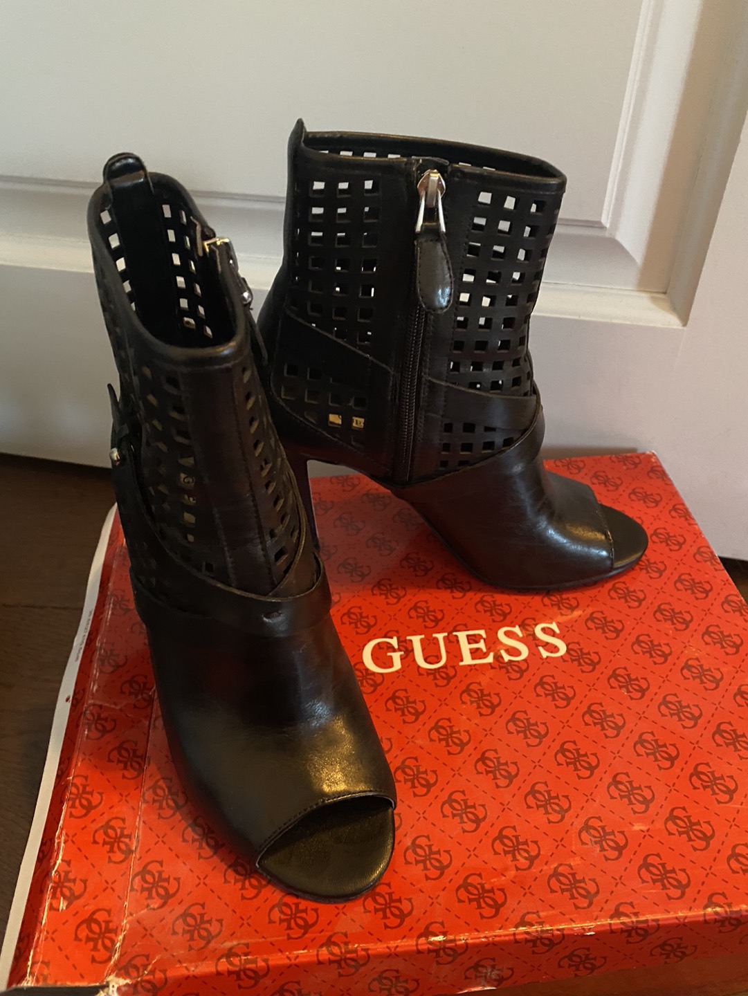 Guess Open-Toe Bootie Shoes image indicator(2)