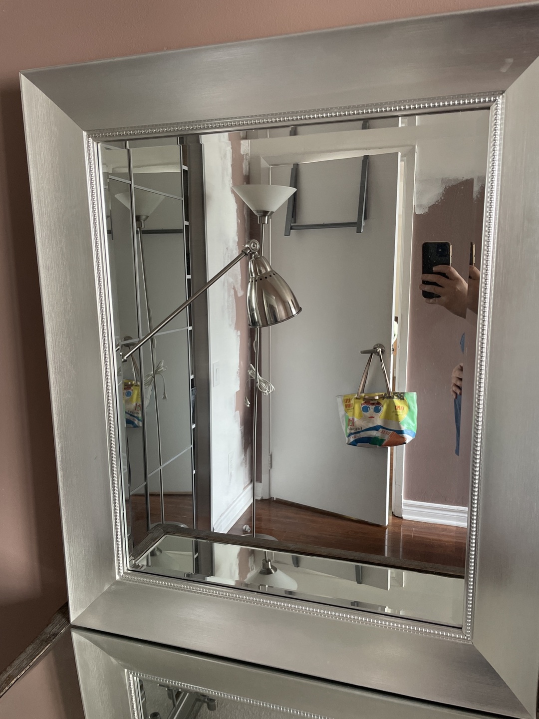 Large silver mirror - photo 2