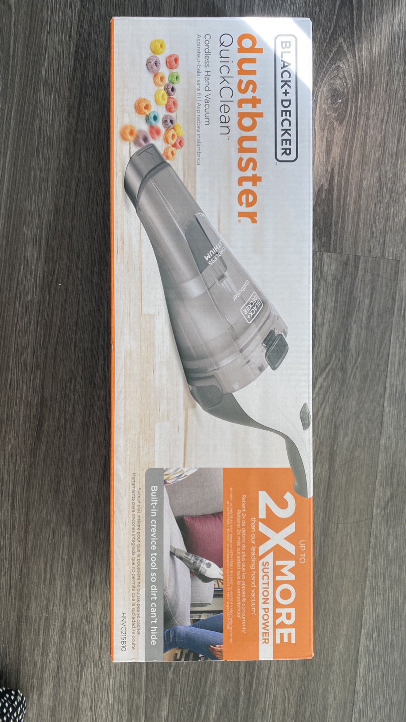 New Black & Decker hand-held, cordless vacuum