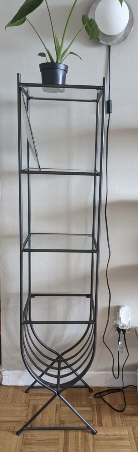 Glass metal shelf - photo 2