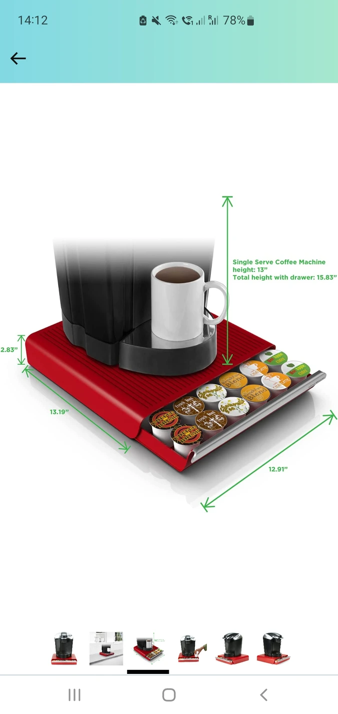 Mind Reader Red Coffee Pod Drawer - photo 3