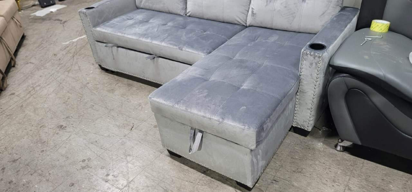 Sofa bed with storage