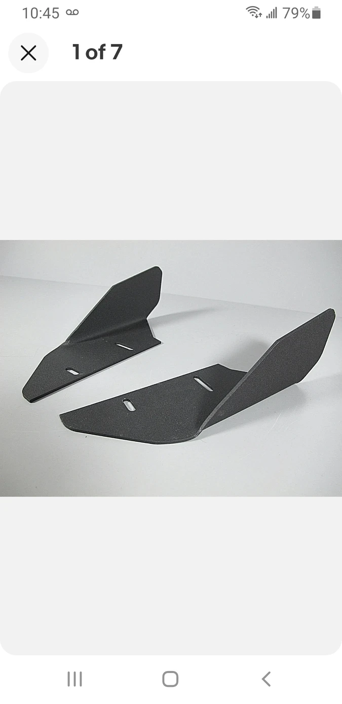 Alum blackaero Diffuser side skirt thumbnail