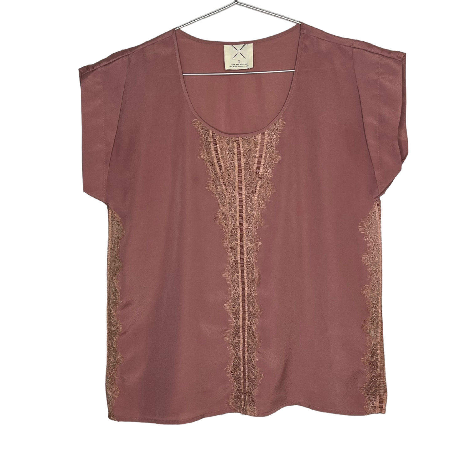 Pins And Needles Sz S UO Lace Short Sleeve Blouse Balletcore thumbnail