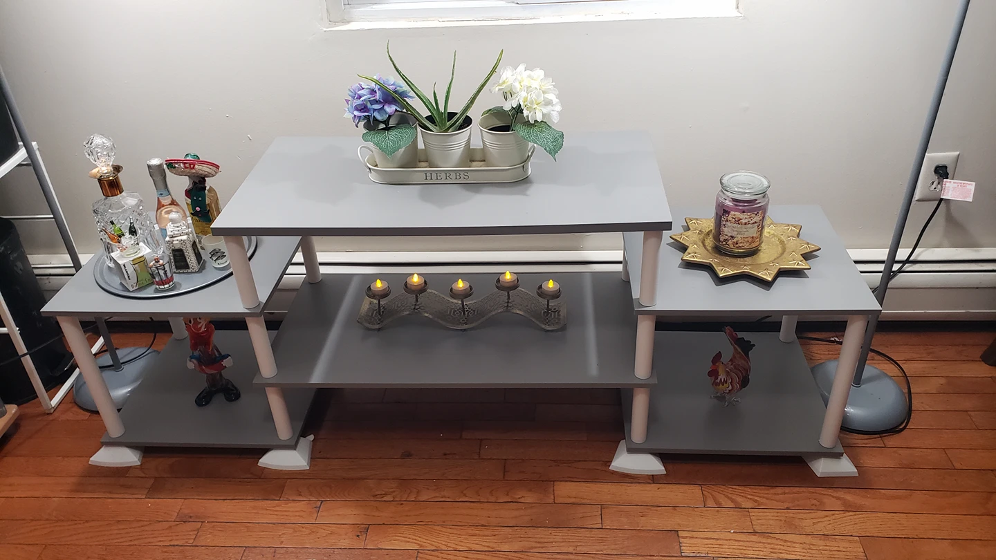 Mainstays eco rack no stools ensambly tv stand