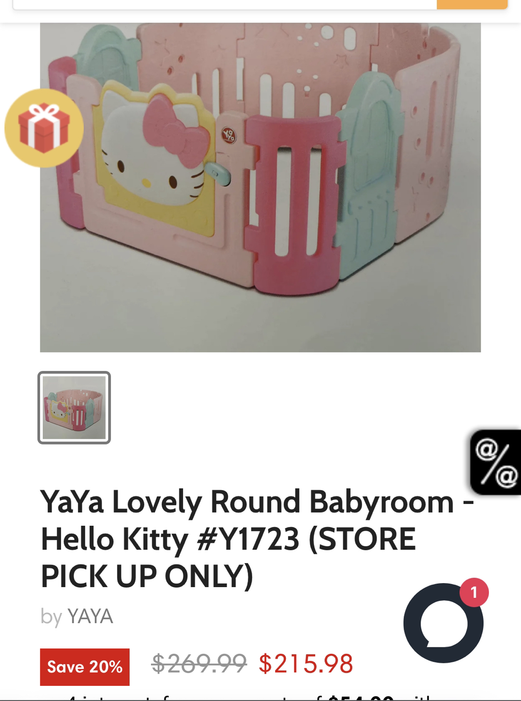 Hello kitty play pen