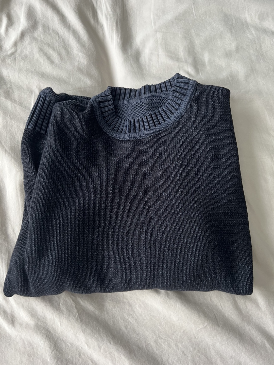 Knit Sweater - Navy / Light Blue - Mens Large image indicator(2)